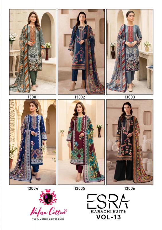 Nafisa esra vol 19 designer dress material wholesaler in mumbai